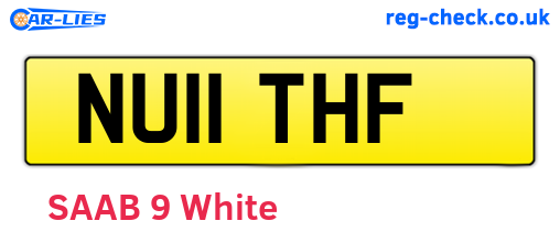 NU11THF are the vehicle registration plates.