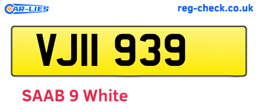VJI1939 are the vehicle registration plates.