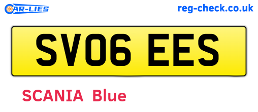 SV06EES are the vehicle registration plates.
