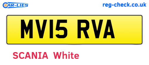MV15RVA are the vehicle registration plates.