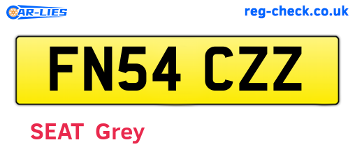 FN54CZZ are the vehicle registration plates.