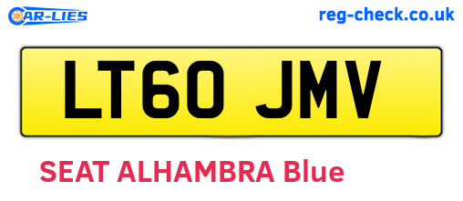 LT60JMV are the vehicle registration plates.