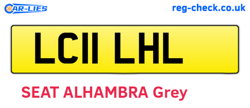 LC11LHL are the vehicle registration plates.