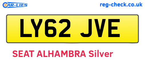 LY62JVE are the vehicle registration plates.