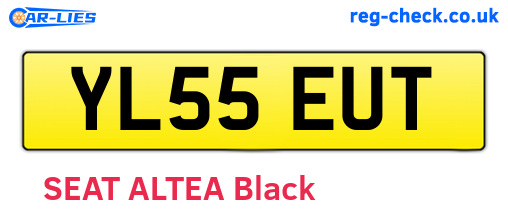 YL55EUT are the vehicle registration plates.