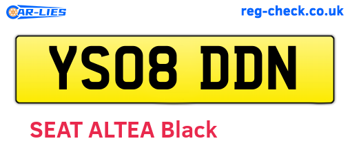 YS08DDN are the vehicle registration plates.