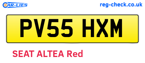PV55HXM are the vehicle registration plates.
