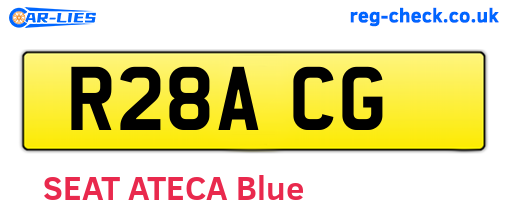 R28ACG are the vehicle registration plates.