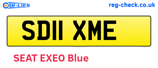 SD11XME are the vehicle registration plates.