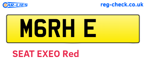 M6RHE are the vehicle registration plates.