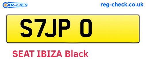 S7JPO are the vehicle registration plates.
