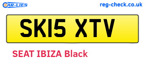 SK15XTV are the vehicle registration plates.
