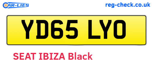 YD65LYO are the vehicle registration plates.