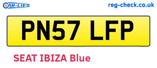 PN57LFP are the vehicle registration plates.