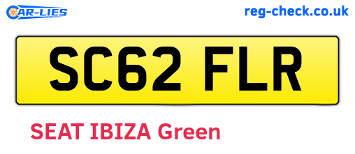 SC62FLR are the vehicle registration plates.