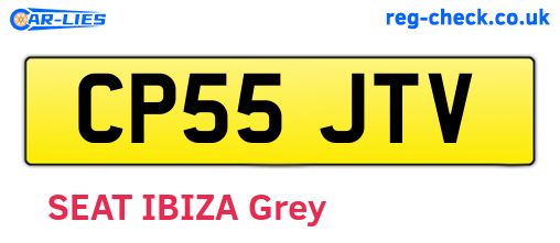 CP55JTV are the vehicle registration plates.