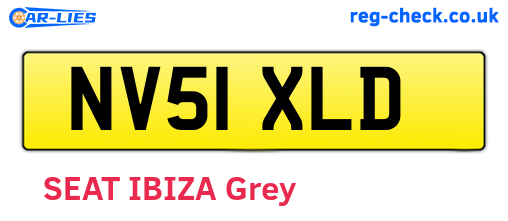 NV51XLD are the vehicle registration plates.