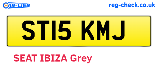 ST15KMJ are the vehicle registration plates.