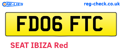 FD06FTC are the vehicle registration plates.