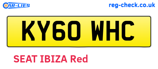 KY60WHC are the vehicle registration plates.