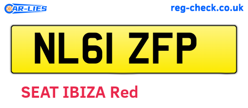 NL61ZFP are the vehicle registration plates.