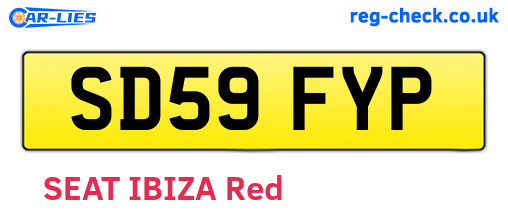 SD59FYP are the vehicle registration plates.