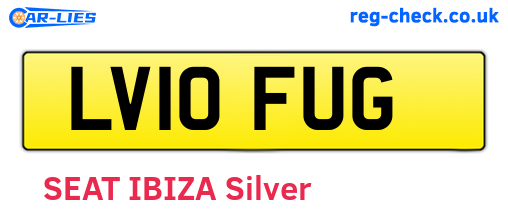 LV10FUG are the vehicle registration plates.
