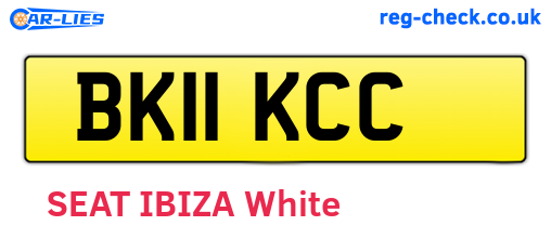 BK11KCC are the vehicle registration plates.
