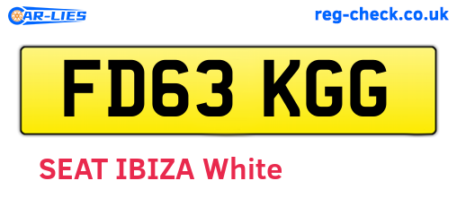 FD63KGG are the vehicle registration plates.