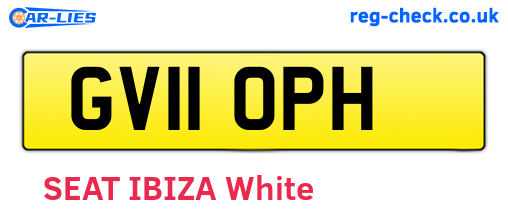 GV11OPH are the vehicle registration plates.