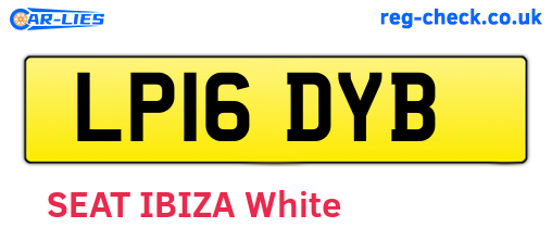 LP16DYB are the vehicle registration plates.