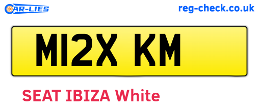 M12XKM are the vehicle registration plates.