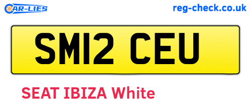 SM12CEU are the vehicle registration plates.