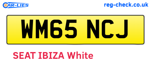 WM65NCJ are the vehicle registration plates.