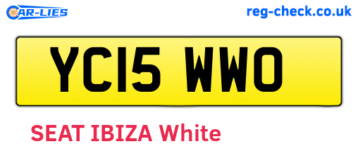 YC15WWO are the vehicle registration plates.