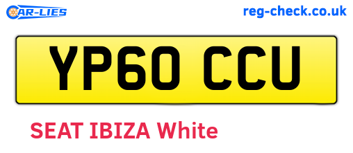 YP60CCU are the vehicle registration plates.