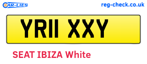 YR11XXY are the vehicle registration plates.