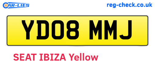 YD08MMJ are the vehicle registration plates.