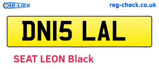 DN15LAL are the vehicle registration plates.