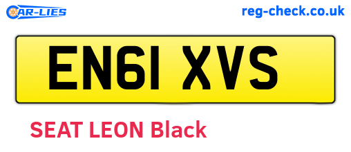EN61XVS are the vehicle registration plates.
