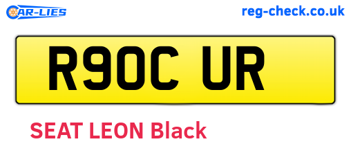 R90CUR are the vehicle registration plates.