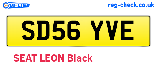 SD56YVE are the vehicle registration plates.