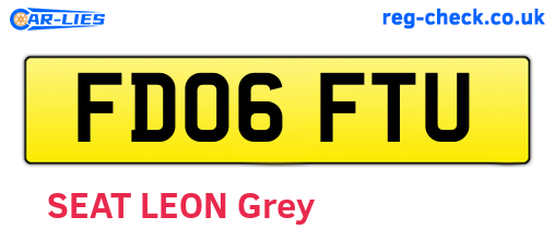 FD06FTU are the vehicle registration plates.