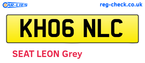 KH06NLC are the vehicle registration plates.
