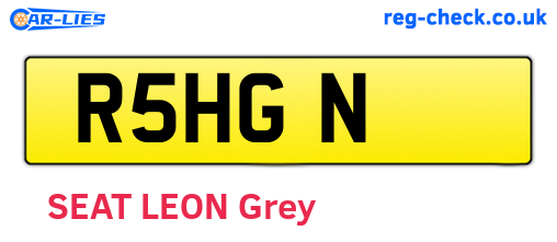 R5HGN are the vehicle registration plates.