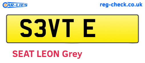 S3VTE are the vehicle registration plates.