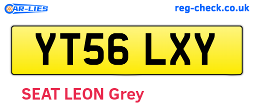 YT56LXY are the vehicle registration plates.