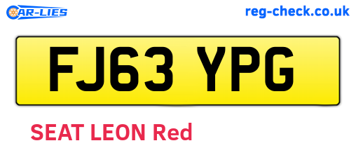 FJ63YPG are the vehicle registration plates.