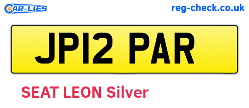 JP12PAR are the vehicle registration plates.