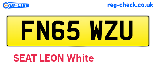 FN65WZU are the vehicle registration plates.